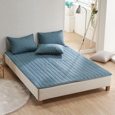 나라데코 먼지없는 지퍼형 온수매트커버 스팀보이 나비엔 전기장판 탄소매트 커버 S, 블루