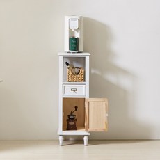 에코베스트 G904 협탁 틈새서랍장 원목 수납장 다용도수납장 틈새장 정수기다이, G904화이트