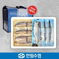 제주 한림수협 굴비&고등어 실속 선물세트 / 굴비 600g(10미)*2팩+고등어120g*10+부직포가방, 1개