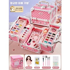 화장품 세트 장난감 꾸미기-디자인5 공주 메이크업 박스, 1개, W. 정교한 티 핸드백 인형 완벽한 선물