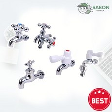 세이온 벽붙이수도꼭지 정원수도꼭지 옵션선택 CN 벽붙이 수전 싱크대, 1) 원스톱가로꼭지/PA740/온수