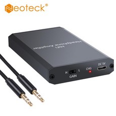 헤드폰 이어폰 미니 앰프 Neoteck 전문 휴대용 3.5mm 오디오 전화 HIFI 1.2m USB 전원 케이블, 없음, 1개