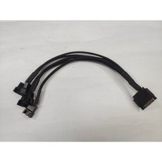 小白的生活工場 12V SATA 轉 1分5 PWM 小4風扇集線器 (編織線)