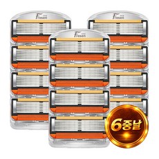 프레센 26년 NEW 신형 프로글라이드 6중날 면도날 리필 세트 질레트 호환용, 3세트, 4개입