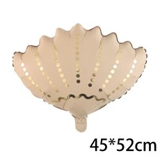 바다 아래 테마 생일 파티 장식 고래 불가사리 배너 가랜드 걸이, 1개, 7. Balloon