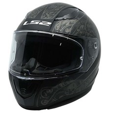 LS2 Helmets Rapid II 풀 페이스 오토바이 헬멧(매트 블랙 - XL), X-Large, 크립트 매트 블랙