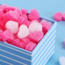 하트 모양 EPE 선물 포장재 생일 축제 박스 충전재 쿠션 래핑 장식, 하트 065080DC, 1개