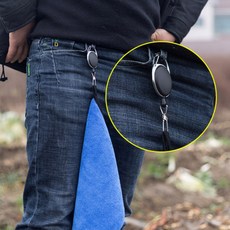 낚시용 자동줄감개 핀온릴 분실방지 와이어 릴홀더 카라비너