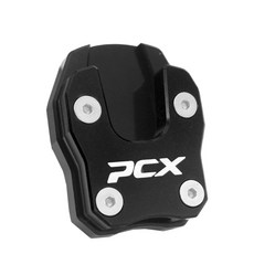 락모터스 오토바이 PCX 사이드 스탠드 클립 18-26년식 튜닝 패드 호환, 블랙, 1개