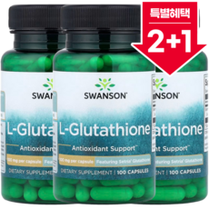 스완슨 l-글루타치온 100mg 캡슐 100정, 3개