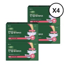 디펜드 남녀공용 안심 매직테이프 성인기저귀, 대형, 20개입, 4개