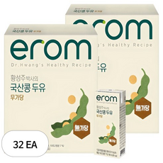이롬두유 황성주 국산콩 두유 무가당 190ml x 32팩, 32개