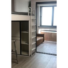 사다리 이층침대 계단 기숙사 수납 가드 난간 이층 손잡이 다락방 프레임 복층, 직선 사다리, 수직 트리하우스 사다리 + 발판