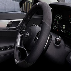 티뷰론터뷸런스 인조가죽 핸들커버 야광 원형 D컷 2종, 단일