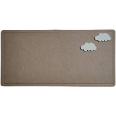 펠트 보드 벽걸이 학교 날짜판 코르크 게시판 사무실, E. 오렌지와 노란색, 1