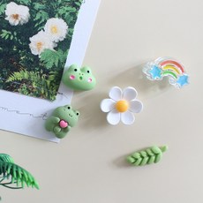 개구리 5P 6P set 냉장고 현관문 인테리어 사무실 자석 작지만 강력한 귀여운 마그넷, 1.여름향기 5pcs 세트 자석