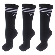 하니니 남성용 캐쥬얼 V링글 발가락 양말 3켤레 롱장목 스포츠 풋살 축구 야구 러닝