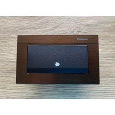 Panasonic 國際牌 GLATIMA 電鈴開關 蓋板, 1個, 霧黑色/電鈴開關,鏽銅/橫式面板