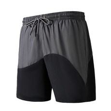 男士加肥加大雙層速乾五分平角泳褲 大碼防尷尬泳衣