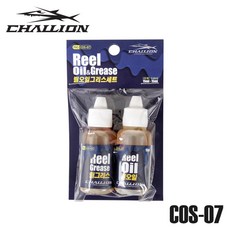 챌리온 릴 오일 구리스 세트 COS-07 스피닝릴 베이트릴 관리제 그리스, 1개