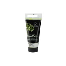 SpeedBALL 볼 블록 및 스크린 인쇄용 473.2ml(16온스) 수용성 잉크 블랙 리노 아티스트 키트 190129, 형광 옐로우