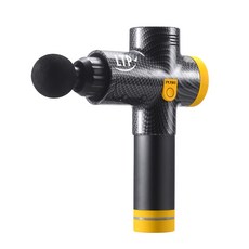 LTP肌肉按摩器 深層放鬆多部位舒緩 無線便攜設計, 黑黃色, A10