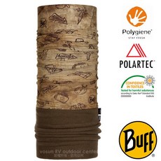 【BUFF】南方賢者》Polartec 防風保暖頭巾 圍脖 刷毛帽 圍巾 面罩 登山滑雪_118260, 1個