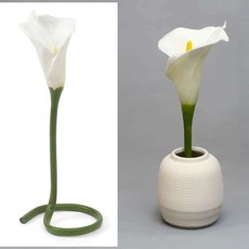 카라 조화 화이트 테라스 장식 설유화 행잉 꽃 실내조경