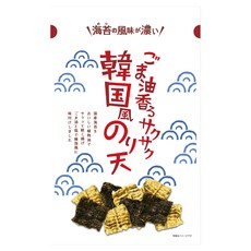 Maruka Food Expenses Rich Series 참기름 향이 나는 바삭바삭한 한국풍 김 튀김 스낵, 60g, 1개