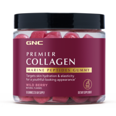 GNC 健安喜 Premier 膠原蛋白海洋胜肽野生莓果軟糖, 1個, 90個