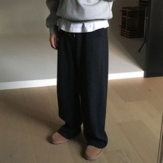 치트키 로프티 절개 기모 니트 팬츠