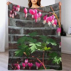 귀여운 핑크 꽃 블리딩 하트 담요 여름 밤 수면 얇고, 2. 200x150cm(80x60in)