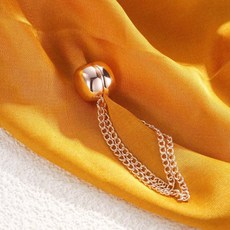 바짓단 기장 조절 마그네틱 고정 체인 와이드팬츠 슬랙스 의류 옷매무새 흘러내림 방지 자석, 실버1P, 1개