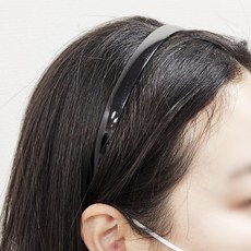 플라스틱 글로시 머리띠, 1개, 상세페이지 참조