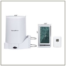 NicetyMeter 無線雨量計 溫濕度監控表, 1個, 型號0206-雨量計