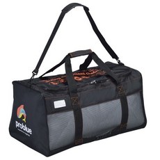 PROBLUE 手提式潛水裝備網袋，大容量潛水浮潛裝備收納袋，網狀透氣快乾設計，輕巧方便攜帶, 黑