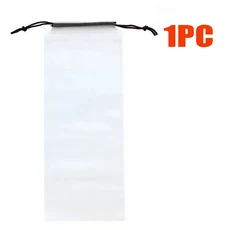 우산 보관 가방 반투명 플라스틱 더러운 커버 재사용 휴대용 Drawstring 홈 스토리지, 04 1PC