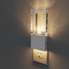 L LOHAS LED 야간 조명 플러그인 벽에 접이식 황혼에서 새벽까지 센서가 장착된 휴대용 여행 호텔 욕실 복도 선물용 디밍 가능한 0-100LM 화이트, White, 1, Warm
