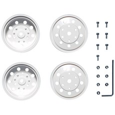 타미야 TROP.42 리어 휠 22 mm폭 더블 타이어용 화이트 56542, 1개