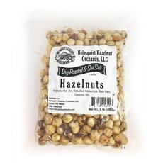 홀름퀴스트 헤이즐넛 건조 구운 헤이즐넛 | 바다 소금 | 껍 1 LB | Holmquist Hazelnuts Dry Roasted Hazelnuts | Sea Salt | Skin, 1개