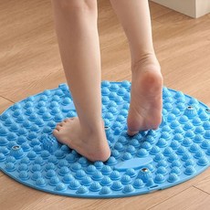 원형 발바닥 마사지 발지압판 발지압 주방 싱크대 거실 베란다 자석 지압 매트, 35CM 블루, 1개