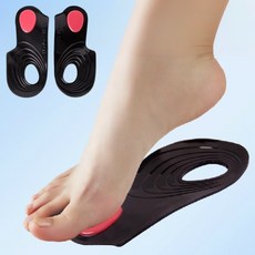 수라드 오다리 깔창 족저근막염 안짱 기능성 젤리 소재, 1세트