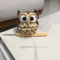 손뜨개 부엉이 케릭터 꼬임 DIY소재로 인형 니트 꼬임 선물비니, 일반형