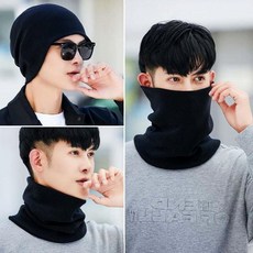 넥워머 편한 이중 비니겸용, 진베이지