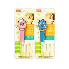 SM 불빛 귀이개 1개 영유아용 귀청소, 핑크 1개