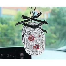 車用香氛片 多款香味可選 汽車香水 車內芳香 汽車香氛 汽車芳香劑, 1個, 加購緞帶