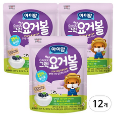 아이얌 그릭요거볼, 블루베리맛, 20g, 12개