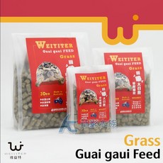 【AC草影】WEIYITER 維益特 陸龜成長配方牧草飼料 (大顆粒/500g) 一個, 1個