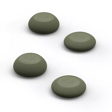 Skull & Co. PS5/PS4/NS Pro手柄球型搖桿帽 PS5蘑菇頭保護套, 1個, 4個裝PS5/4/PRO通用 軍綠色