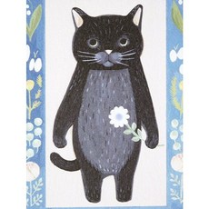 日本4legs插畫家明信片，圖畫書中的貓咪設計，精美印刷，傳遞溫暖祝福, 1個